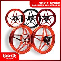 Gambar VND ORIGINAL/ VELG RACING CNC/ OLD NMAX 155/ V SPEED V1 MODEL BINTANG LANGIT/ RING 17/ UKURAN 185-14 & 215-14 - Orange dari Lookit Garage undefined 1 Tokopedia