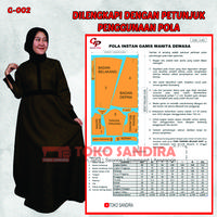 Gambar pola instan gamis/pola gamis wanita/pola instan/G-002 - SIZE-XXS dari Toko Sandira Utama undefined 3 Tokopedia
