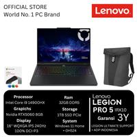 Gambar Lenovo LEGION PRO 5 16IRX10 Core i9 14900HX RTX5060 8GB 32GB 1TB SSD 16" WQXGA IPS 240Hz dari Lenovo Store Ambasador undefined 1 Tokopedia