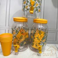 Gambar Dispenser Mini 3,8 liter + 4 gelas Plastik Kitchenware - Pink dari feniashop undefined 3 Tokopedia