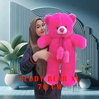 Gambar Boneka Teddy Bear Syal Telapak XL 70cm - Hadiah Dolls Toys - cream, xl 70cm dari Istana Boneka Teddy Bear undefined 1 Tokopedia