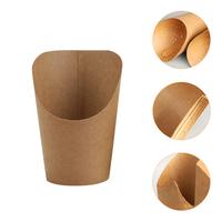 Gambar 50 Pcs Cup Holder French Fries Packing Bucket Waffle Storage Kraft Paper Take-out Cone dari Kalsum Muria undefined 1 Tokopedia