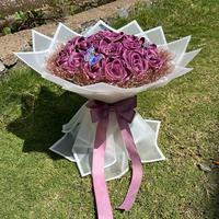 Gambar Buket satin 20 Tangkai ( free gliter , tile salju& acc kupu”) yang manis dan elegant dari Niki bouquet undefined 3 Tokopedia
