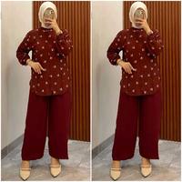 Gambar One Set Rayon Viral Kekinian Best Seller-Setelan Wanita Kekinian-Setelan Wanita-Setelan Rayon Wanita-Setelan Celana Panjang Wanita - CODE 1, L dari ASSYBYA-OLSHOP undefined 3 Tokopedia