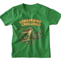 Gambar Ajoe kids kaos anak anak anomali BOMBARDINO CROCODILO VOL 3 umur 4-10 tahun sablon depan modis regular fit Fashion - HITAM, M dari ajoe clothing undefined 2 Tokopedia