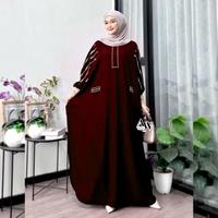 Gambar Anna Kaftan Kelelawar by Sekata Batik Gamis Kaftan Rayon Premium Motif Grosir Klamby Baju Muslim Wanita Busui - Hitam, All Size M-XXXL dari Sekata Batik undefined 1 Tokopedia