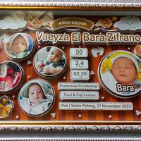 Gambar Biodata Bayi 3D Pop Up Bingkai Nama Kelahiran Anak Timbul 15R 32x48x3cm dari TOKO EL-AZZAM FIGURA undefined 4 Tokopedia