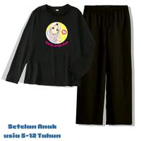 Gambar Baju 1 Set Anak Lengan Panjang Celana Kulot usia 5-12 Tahun SYANTIK DENGAN HIJAB - Hitam, S (5-6 Tahun) dari AS BUSANA_NEW undefined 1 Tokopedia
