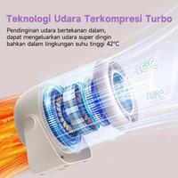 Gambar Mini Fan Rechargeable Turbo Fan Portable Desk Electric Fan 100 Gears High Speed LED Digital Angin kipasanginportable kipas  gojodog - purple dari Trynexa undefined 2 Tokopedia