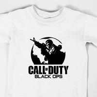 Gambar T-shirt Distro Kaos Pria Wanita Katun Kombet All Size - Call of Duty Black Ops Logo - Hitam, S dari Alhusna id undefined 4 Tokopedia