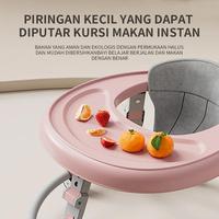 Gambar 【READY STOK】Baby Walker Lipat Mainan Musik Walker Alat Bantu Jalan Bayi Newborn Baby Toddler Girls Boys Toddler Cocok untuk usia 0-2 tahun - Basic-Blue dari Dear Mummy Mall undefined 5 Tokopedia
