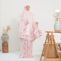 Gambar VESELKA Cavisya Blush Mukena Dewasa 2 in 1 Motif Printing | Prayer Set Hampers Mahar Hantaran Seserahan Pernikahan Premium - Blush dari Veselka ID undefined 2 Tokopedia