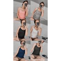 Gambar TANKTOP ISI 10 JUMBO MURAH/ TANKTOP TALI KECIL POLOS/ DALEMAN BAJU SINGLET/ TANKTOP HYGET/ KAOS DALAM WANITA/ TANKTOP WARNA Dewasa Nyaman - Random Isi 10 pcs dari Hana Grosir undefined 5 Tokopedia