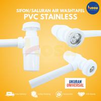 Gambar Sifon Wastafel Plastik PVC Tebal Sifon Botol Washtafel Afur Stainless Saringan Pipa Pembuangan Air Washtafel dari Hosu Indonesia undefined 1 Tokopedia