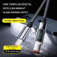 Gambar COD Kabel Data USB Type C Multifungsi Fast Charging Display LED 100W Kabel Charger Hp Type C Fast Charging Super Cepat Penuh Fleksibel Panjang / Kabel Data Type C Fast Charger Cepat Penuh Kuat dan Tahan Lama Panjang / Kabel Cas Hp Cepat Penuh Type C - USB-C dari 3ccase. undefined 1 Tokopedia