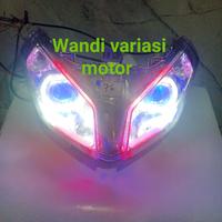 Gambar Lampu depan Vario techno 110 karbu proji biled ala ala plus alis reflektor Vario techno 110 karbu proji biled ala ala plus alis - biled ala ala plus alis dari Wandi Variasi motor undefined 1 Tokopedia