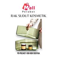Gambar Mall Perabot Sigi | Rak Meja Segitiga Sudut Aklirik Penyimpanan Kosmetik | Box Pajangan Siku Storage Serbaguna | Tempat Buku Transparan - ABU dari Mall.Perabot undefined 3 Tokopedia