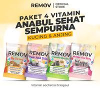 Gambar REMOV Vitamin Kucing 5 Kapsul Pelebat Bulu Penambah Nafsu Makan Imun dan Menyusui 5 Kapsul - Multivitamin Sachet dari REMOV Shop undefined 1 Tokopedia