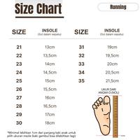 Gambar PALUGADA Sepatu Anak Laki-Laki dan Perempuan BN RUNNING PEREKAT BROWN BLUE - 24 = 14.5cm dari Palugada MLG undefined 5 Tokopedia