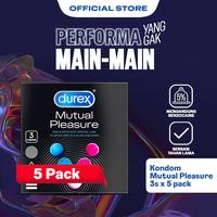 Gambar Durex Mutual Pleasure 3s x 5pcs  - Kondom Gerigi + Tahan Lama Pria dari Durex Store undefined 1 Tokopedia