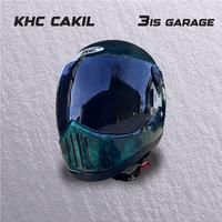 Gambar KHC Helm Cakil Motif Full Face Kaca Luar FREE GOGLE+ST+BUFF MASKER - KHC HITAM MOTIF, L dari tris garage undefined 5 Tokopedia