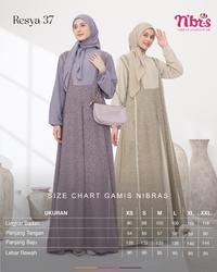Gambar Nibras Gamis Resya 37 Dress Variasi Wanita Muslim - MUSTARD, M dari GRANADASHOP undefined 2 Tokopedia