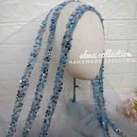 Gambar Veil 3L Squen/ Slayer pengantin/Veil pengantin by almacollection/acc pengantin - putih dari Aksesoris Pengantin Alma undefined 5 Tokopedia