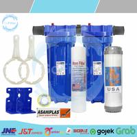 Gambar PAKET FILTER AIR 2 TAHAP SARINGAN / FILTER AIR KERUH KOTOR SUMUR PAM - CLEAR 3/4 dari Gofilter undefined 1 Tokopedia