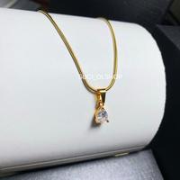 Gambar KALUNG BULAT GOLD TITANIUM LIONTIN VIRAL 4 SIMPEL ELEGAN TERBARU DAN TERLARIS ANTI KARAT Wanita Emas Permata - kalung liontin nuri, 60cm dari SUCI OLSHOP ACC undefined 3 Tokopedia