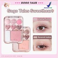 Gambar 「BPOM」COD｜Gogo Tales palet eyeshadow hati perona pipi highlighter all-in-one palet eyeshadow hati bedak eyeshadow coklat  toko resmi eyeshadow  palet highlighter eyeshadow Gray Compact Choco Palette TK609 - G01 Pink and Brown  dari GOGO TALES STORE undefined 1 Tokopedia
