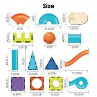 Gambar 【Ready】166Pcs Mainan Edukasi Magnetic Tiles Marble Light Marble Run Block Diy Magnatiles Mainan Magnetic Led / Mainan Edukasi / Susun Kepingan Magnetic Set Bola Dan Rail  / Magnetic Blocks / Mainan Building Brick Anak Edukatif / Lampu Led / Puzzle 3D - 【166PCS】+light dari irzideastore undefined 1 Tokopedia