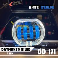 Gambar Lampu Tembak Projie Daymaker Biled X-Case DD171 Projie Billed Proji Biled 4 lensa 8D Universal Semua Motor - White-IceBlue, Putih-Putih dari Fakdamsit Store undefined 5 Tokopedia