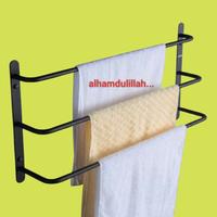 Gambar Power Shop #gantungan handuk#gantungan handuk susun 3#gantungan handuk  dinding#gantungan handuk  susun#gantungan handuk kamar mandi#rak handuk Besi - Gold/ Emas, susun 2 p 40 cm dari AND shop 2 undefined 2 Tokopedia