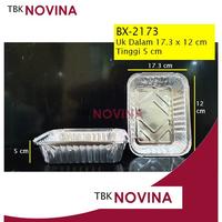 Gambar [5 Pcs] BX-2173 ALUMINIUM FOIL KOTAK WADAH CUP PUDING ROTI CAKE MENTAI MACARONI SPAGHETI LASAGNA PASTEL - TUTUP SAJA dari NOVINA TOKO BAHAN KUE - JKT undefined 2 Tokopedia
