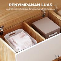 Gambar Lemari Kabinet - Lemari Kayu - Lemari Kecil - Lemari Multifungsi - Meja Minimalis - Lemari Pakaian dari SOLIHIN aksesoris TERRBATRRRRU undefined 4 Tokopedia