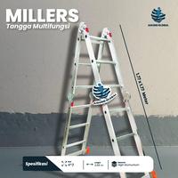 Gambar Tangga Aluminium Teleskopik Single Lurus Model Double A Multi Telescopic - Lipat Multifungsi 2.6 - 6.4 Meter - Lurus 2.6m dari Toko Agung Global undefined 5 Tokopedia