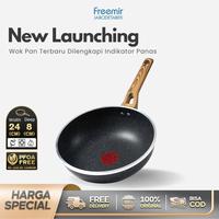Gambar [SALE] freemir Wajan Penggorengan TERBARU Wok Pan Indikator Suhu Masak Lebih Aman Lebih Hemat Kapasitas 2.5 Liter Wajan Anti Lengket Multifungsi Kitchenware Premium dari freemir Jabodetabek undefined 1 Tokopedia
