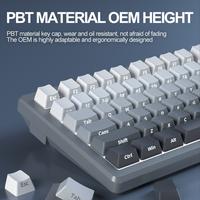 Gambar ZIFRIEND K99 Gradient Mechanical Keyboard White Light Side Printing Full Keys Hot-swappable 99 Keys  Gaming Keyboard 3-pin Blue/Red Switch Wired Keyboard - Pink-99keys dari ZIFRIEND Indonesia undefined 5 Tokopedia