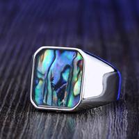Gambar Cincin Stainless Kotak Rainbow Premium Beier - Square Glossy Smooth Edge Silver Ring Synthethic Stone / Cincin Fashion Pria Wanita Unik Keren Impor Cowok Cewek Modern Bold Statement Simple - 7 dari Toko Bintang Siang undefined 5 Tokopedia