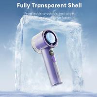 Gambar [GIFT] JAMAY FS6 KIPAS ANGIN HANDHELD THERMOELECTRIC COOLING RECHARGEABLE 199-SPEED PORTABLE COOLING ADJUSTABLE TURBO FAN DIGITAL DISPLAY TURBO KIPAS THERMOELECTRIC COOLING DELIVERS COOLING SUPPORT FOR INSTANT MAKEUP SETTING MERAH  TRANSPARAN PUTIH - Merah Muda dari marsadi undefined 4 Tokopedia