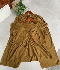 Gambar Satu Setelan Baju Celana Panjang Bahan Rayon Wanita Masa Kini Model Dada Kerut Cocok Dipakai Setiap Hari Lembut Adem Nyaman - Polos olive, Satu ukuran dari Balikuwera undefined 4 Tokopedia