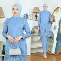 Gambar Haghia Busana- Setelan Tunik Kebaya Janggan Payet Modern- Kebaya Wisuda Rok Songket - Rosegold, Setelan XL dari Haghia Boutique undefined 3 Tokopedia