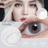 Gambar 【Gray Style】Magister Softlens Munis （0.0 s/d -6.0）  DIA 14.0mm~14.5mm Natural Look Lensa kontak Big eyes Contact lens Air 38% Soflens 6 Month - Graphite, 0.0（Normal） dari MagisterLensaWarna undefined 4 Tokopedia