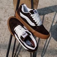 Gambar Sepatu Vans Knu Skool Baby Turkish Coffee Brown Pria Wanita Sneakers Original dari Plaza Sneakers undefined 2 Tokopedia