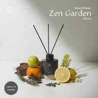 Gambar KUNI Living Reed Diffuser Aromatherapy - Zen Garden 100ml pewangi ruangan dari Kuni Living undefined 1 Tokopedia