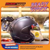 Gambar Helm Motor ARAI VZ-Ram Plus Flat ack Half F Helmet Sun Visor Tour dari Xtreet Helmet undefined 1 Tokopedia