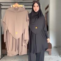 Gambar NINS PROMO Yura One Set Setelan Celana Wanita Murah Free Hijab + Ciput Terbaru 2024 Lembut Muslim Kulot Atasan Baju Dewasa Panjang Nyaman Gamis Topi Casual Bawahan Melar Syari Kerah - YURA-SAGE dari Ninsstore.id undefined 3 Tokopedia