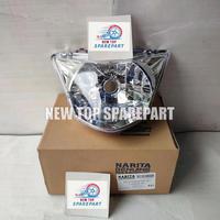 Gambar Batok Kepala Depan Belakang Plus Reflektor Jupiter Mx 135 Old / Lama Hitam Tahun 2005 - 2009 Motorcycle Sparepart Motor - REFLEKTOR SAJA dari New Top Sparepart undefined 4 Tokopedia