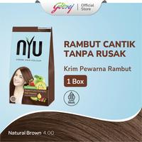 Gambar NYU Creme Hair Colour Pewarna Rambut - Natural Brown - 1 pcs dari godrejindonesia undefined 2 Tokopedia