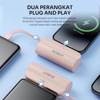 Gambar [ROBOT X SAMONO] ROBOT Powerbank Mini RP-051L/RP-051C Kapasitas 5000mAh Travel Size + SAMONO Hair Dryer Pengering Rambut 400 Watt Bisa Dilipat Travel Friendly SW-HD02 Garansi 1 Tahun [BISA COD] - TRAVEL FRIENDLY PINK PACKAGE - Powerbank RP-051L (Lightning) + Samono Hairdryer dari RobotSmartPower undefined 2 Tokopedia